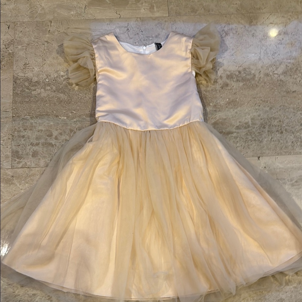 SHEIN Cream Kids Formal Dress